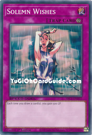 Yu-Gi-Oh Card: Solemn Wishes