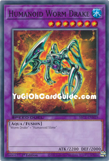 Yu-Gi-Oh Card: Humanoid Worm Drake
