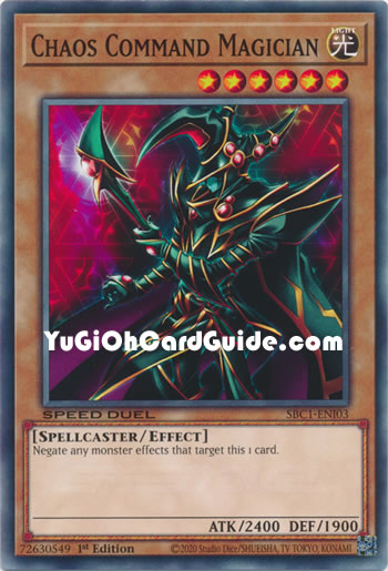 Yu-Gi-Oh Card: Chaos Command Magician