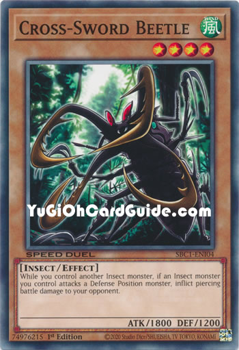 Yu-Gi-Oh Card: Cross-Sword Beetle