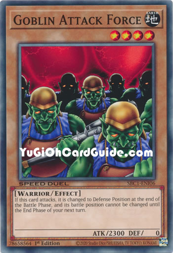 Yu-Gi-Oh Card: Goblin Attack Force
