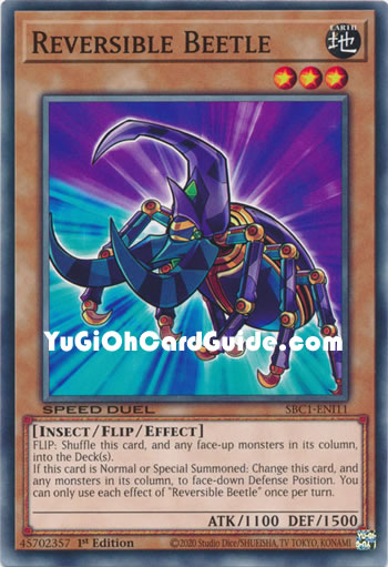 Yu-Gi-Oh Card: Reversible Beetle