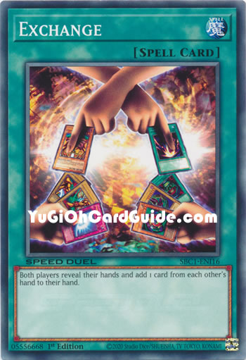 Yu-Gi-Oh Card: Exchange