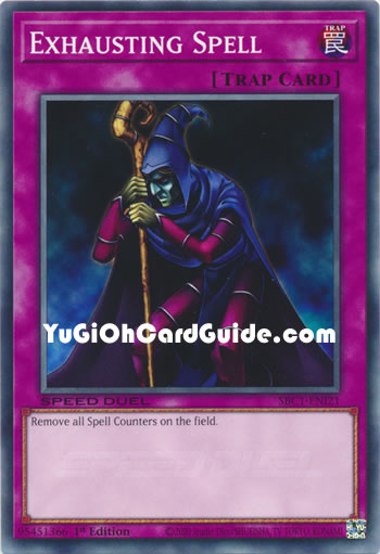 Yu-Gi-Oh Card: Exhausting Spell