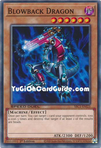 Yu-Gi-Oh Card: Blowback Dragon