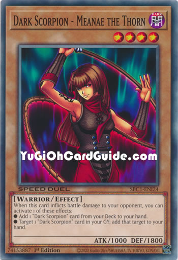 Yu-Gi-Oh Card: Dark Scorpion - Meanae the Thorn