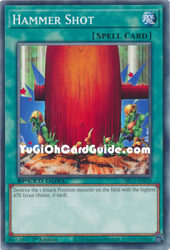 Yu-Gi-Oh Card: Hammer Shot
