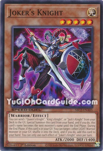 Yu-Gi-Oh Card: Joker's Knight