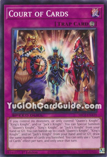 Yu-Gi-Oh Card: Court of Cards