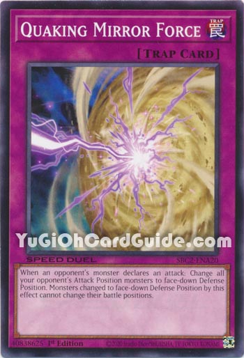 Yu-Gi-Oh Card: Quaking Mirror Force