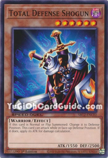 Yu-Gi-Oh Card: Total Defense Shogun