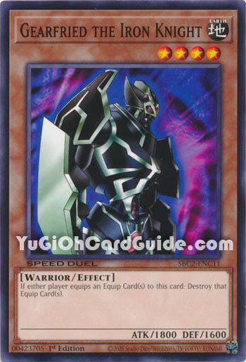 Yu-Gi-Oh Card: Gearfried the Iron Knight