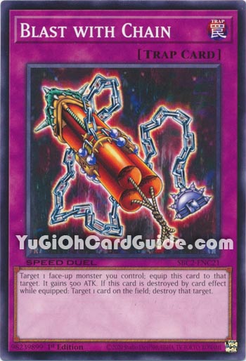 Yu-Gi-Oh Card: Blast with Chain