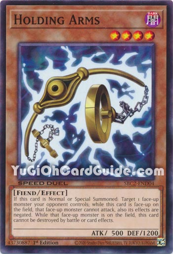 Yu-Gi-Oh Card: Holding Arms