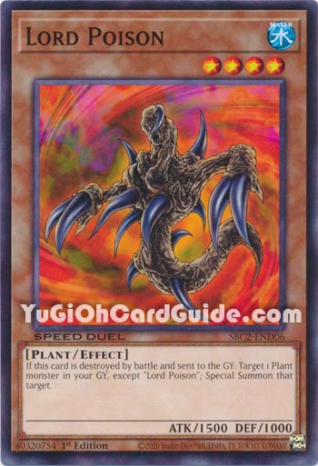 Yu-Gi-Oh Card: Lord Poison