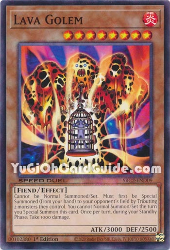 Yu-Gi-Oh Card: Lava Golem