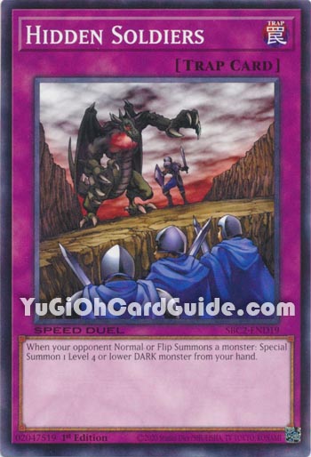 Yu-Gi-Oh Card: Hidden Soldiers