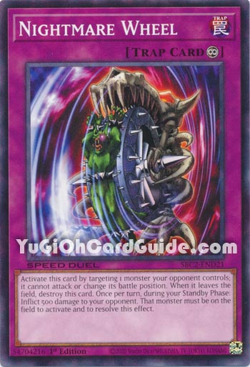 Yu-Gi-Oh Card: Nightmare Wheel