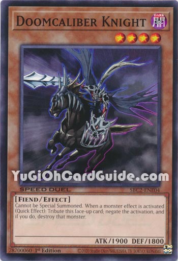 Yu-Gi-Oh Card: Doomcaliber Knight