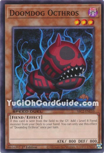 Yu-Gi-Oh Card: Doomdog Octhros