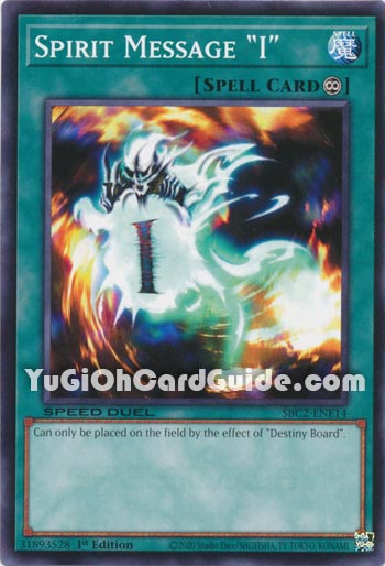 Yu-Gi-Oh Card: Spirit Message 