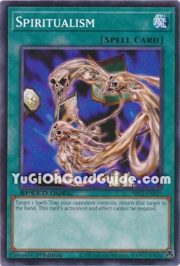 Yu-Gi-Oh Card: Spiritualism