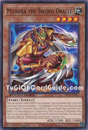 Yu-Gi-Oh Card: Mudora the Sword Oracle