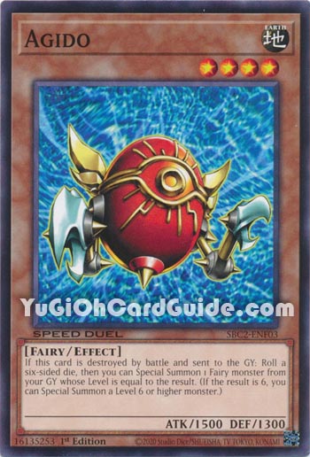 Yu-Gi-Oh Card: Agido