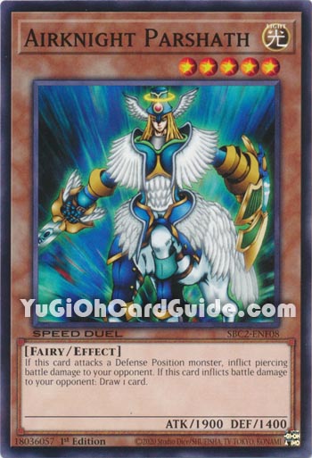 Yu-Gi-Oh Card: Airknight Parshath