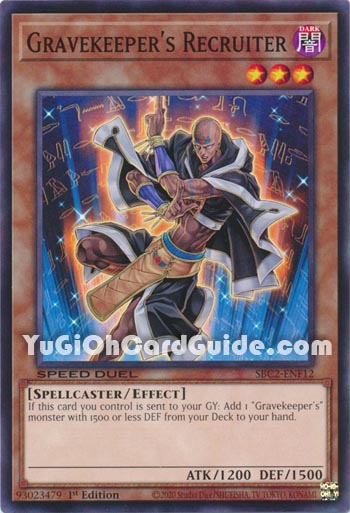 Yu-Gi-Oh Card: Gravekeeper's Recruiter