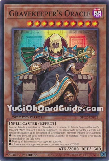 Yu-Gi-Oh Card: Gravekeeper's Oracle