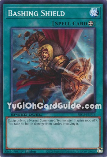 Yu-Gi-Oh Card: Bashing Shield