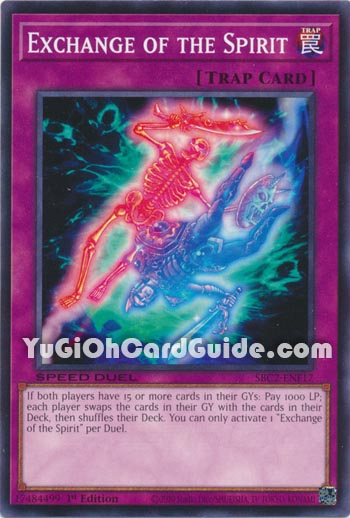 Yu-Gi-Oh Card: Exchange of the Spirit