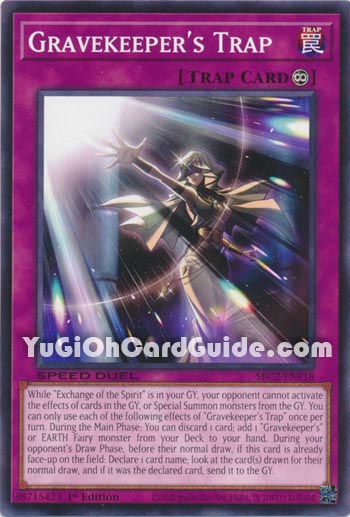 Yu-Gi-Oh Card: Gravekeeper's Trap