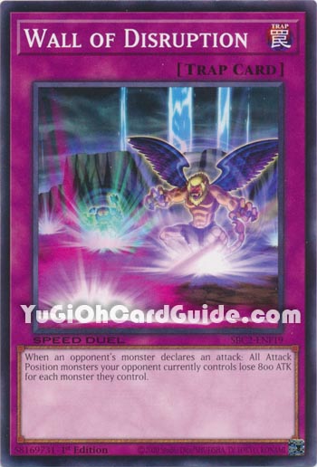 Yu-Gi-Oh Card: Wall of Disruption