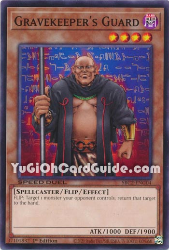 Yu-Gi-Oh Card: Gravekeeper's Guard