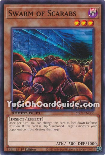 Yu-Gi-Oh Card: Swarm of Scarabs