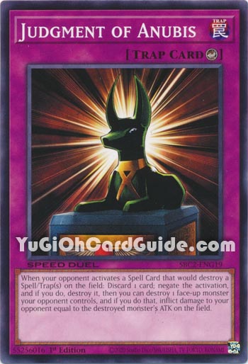 Yu-Gi-Oh Card: Judgment of Anubis