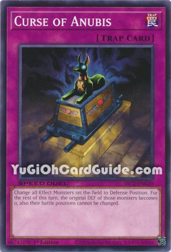 Yu-Gi-Oh Card: Curse of Anubis