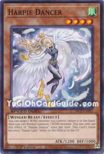 Yu-Gi-Oh Card: Harpie Dancer