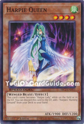 Yu-Gi-Oh Card: Harpie Queen