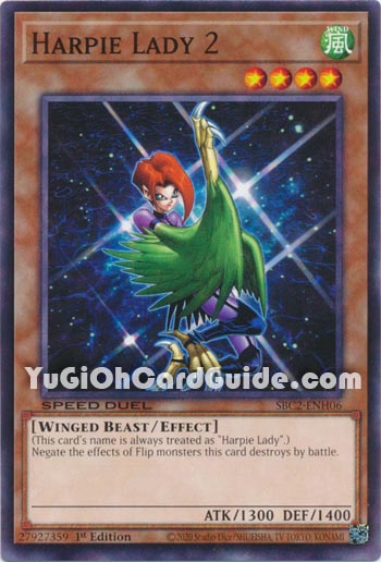 Yu-Gi-Oh Card: Harpie Lady 2