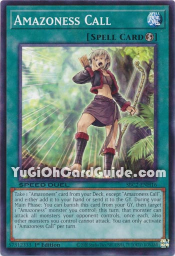 Yu-Gi-Oh Card: Amazoness Call