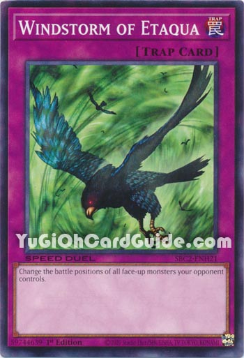 Yu-Gi-Oh Card: Windstorm of Etaqua