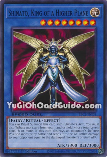 Yu-Gi-Oh Card: Shinato, King of a Higher Plane