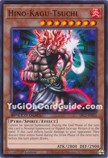 Yu-Gi-Oh Card: Hino-Kagu-Tsuchi