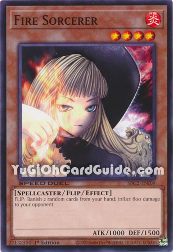 Yu-Gi-Oh Card: Fire Sorcerer