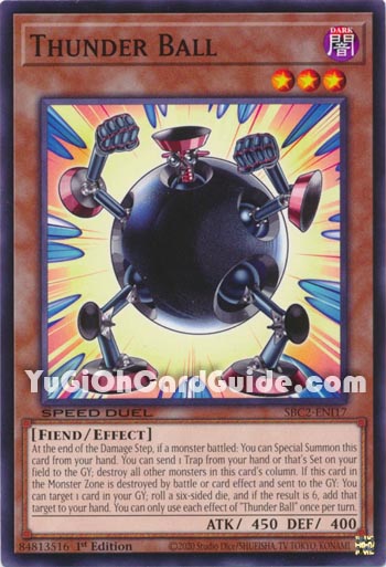 Yu-Gi-Oh Card: Thunder Ball