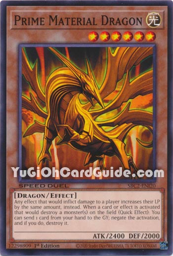 Yu-Gi-Oh Card: Prime Material Dragon