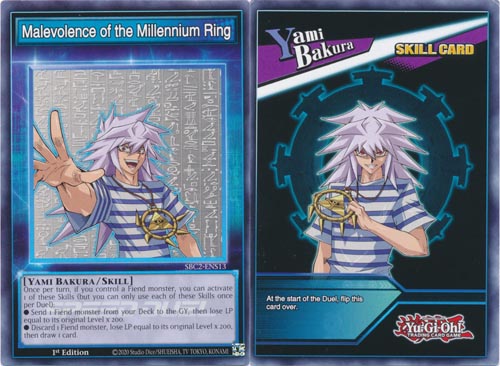 Yu-Gi-Oh Card: Malevolence of the Millennium Ring